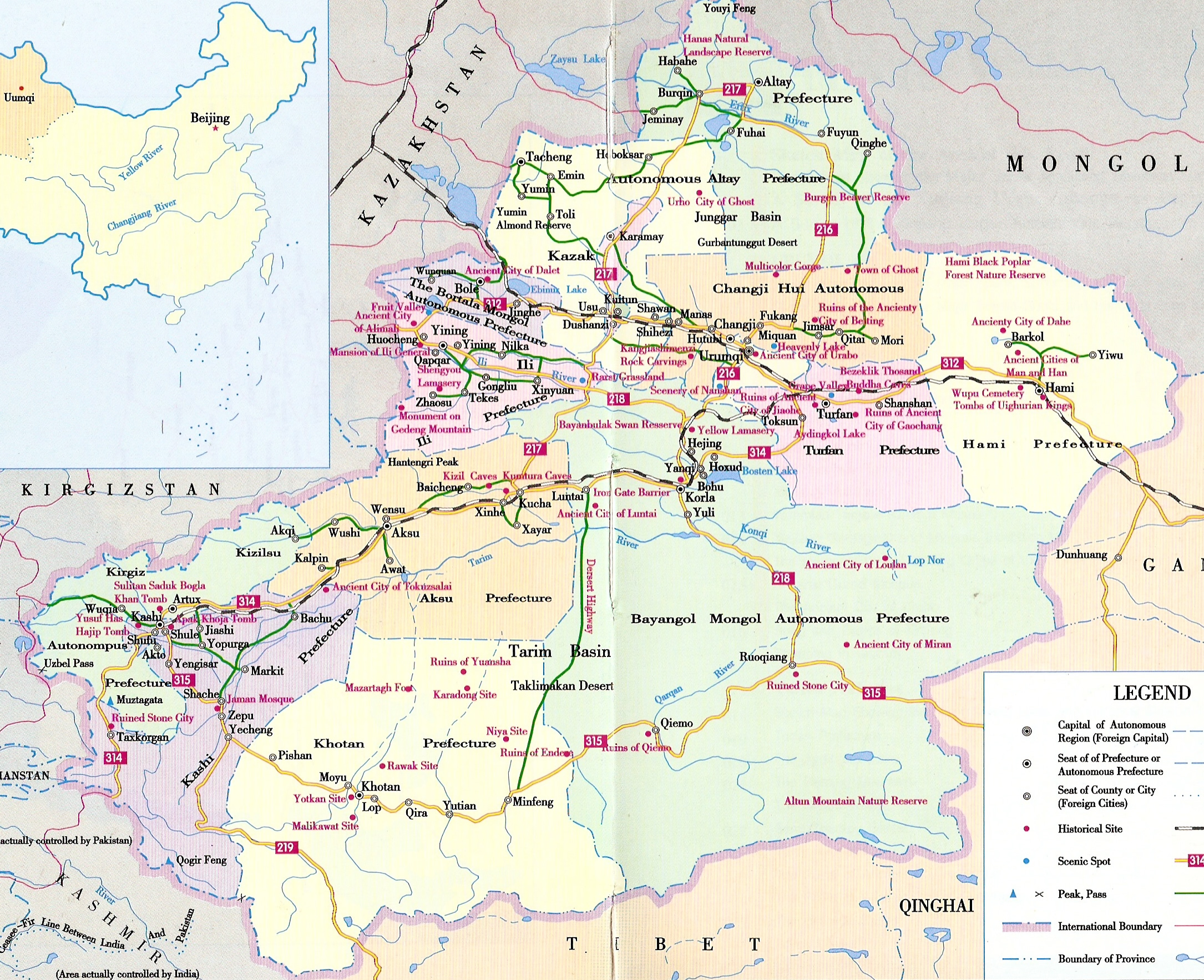 xinjiang travel map xinjiang travel map